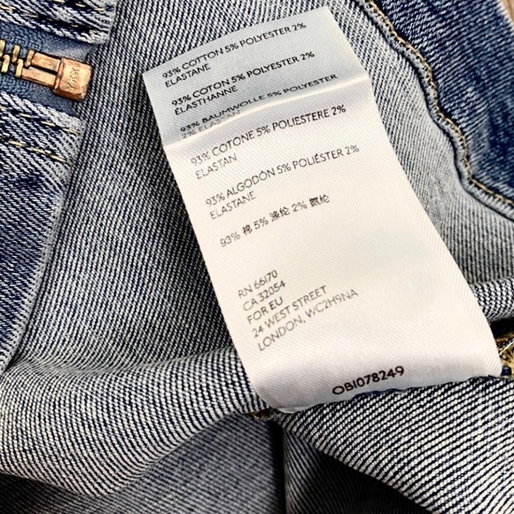 We The Free | Free People Denim Indigo Blue Virgo Mini Skirt Size 30 - Picture 13 of 13